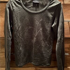 Icebreaker Dark Green Long Sleeve Women's Top